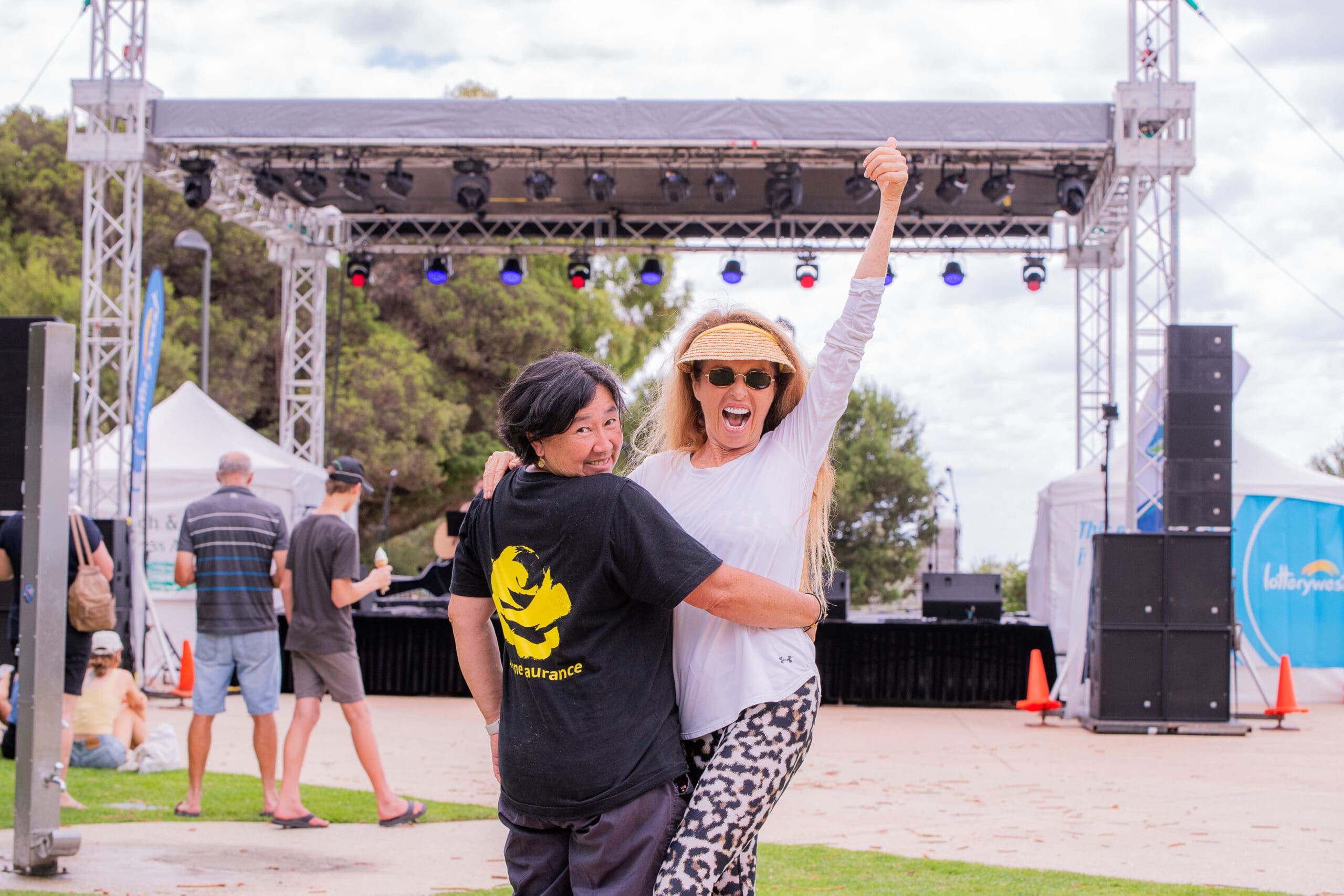 Dunsborough-Progress-Association-President-Jacquie-Happ-Sponsor-philanthropist-Dianne-Laurance